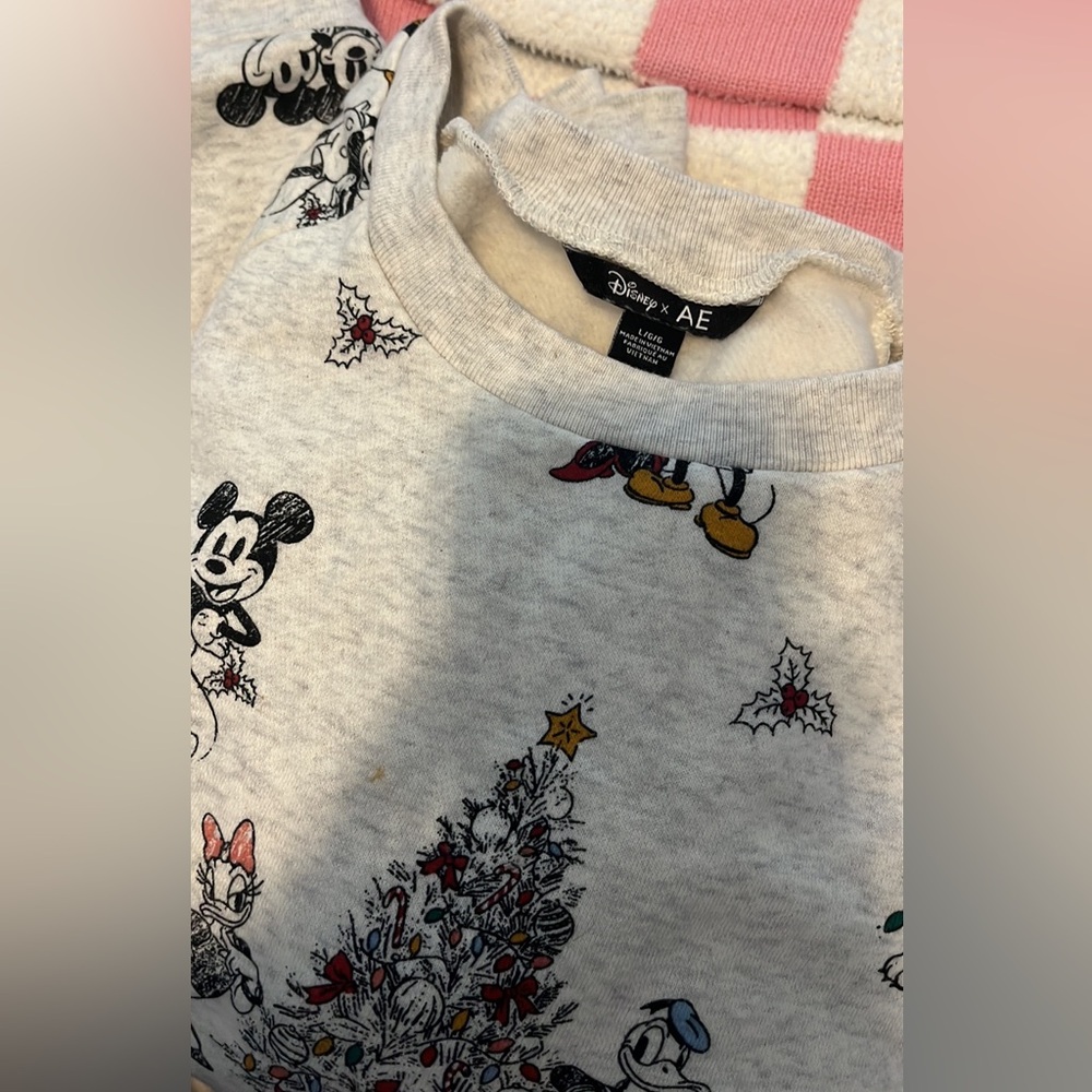 Disney x American Eagle limited edition holiday crewneck